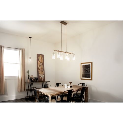 Main product image of Braelyn 8.5" 1 Light Mini Pendant w/ Clear Seeded Glass (Olde Bronze)