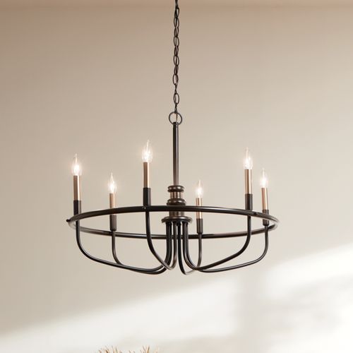 Main product image of Capitol Hill 22" 6 Light Chandelier (Black)