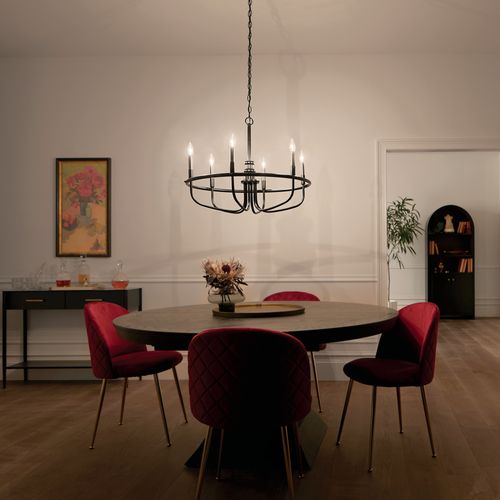 Main product image of Capitol Hill 22" 6 Light Chandelier (Black)