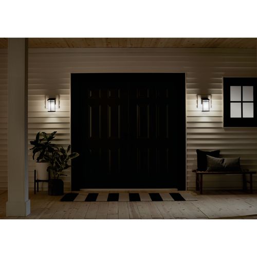 Main product image of Toman 10.25" LED Outdoor Wall Light w/ Satin Etched Glass (Olde Bronze)
