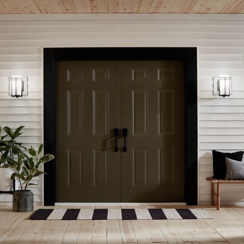 Main product image of Tremillo 11.75" 1 Light Outdoor Wall Light w/ Satin Etched Cased Opal (Black)