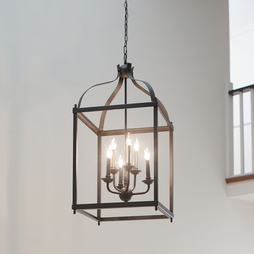 Main product image of Larkin 36.25" 6 Light Pendant (Olde Bronze)