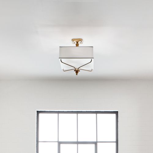 Main product image of Arlo 3 Light Semi Flush (Natural Brass)