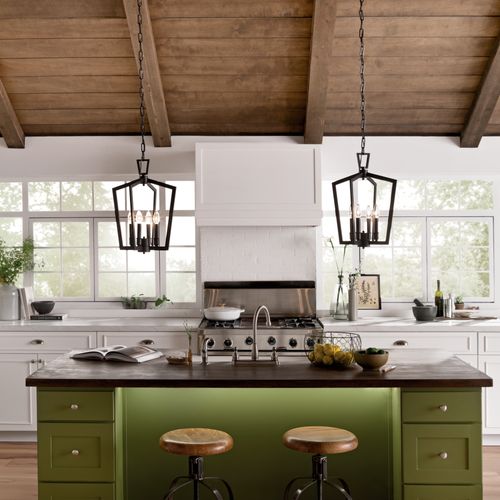 Main product image of Abbotswell 19" 4 Light Pendant (Black)