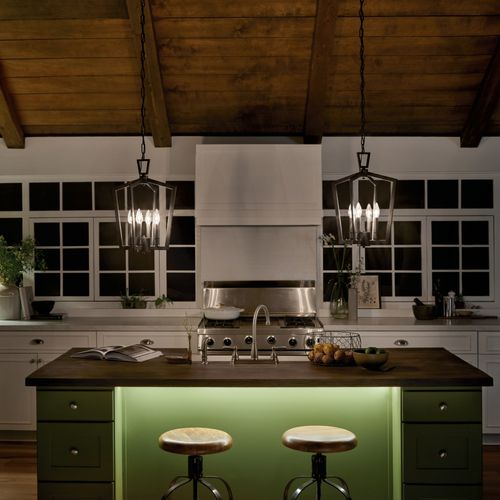 Main product image of Abbotswell 19" 4 Light Pendant (Black)