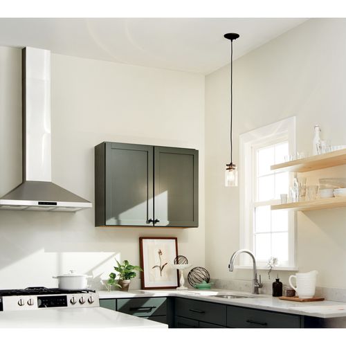 Main product image of Brinley 7.75" 1 Light Mini Pendant w/ Clear Glass (Olde Bronze)