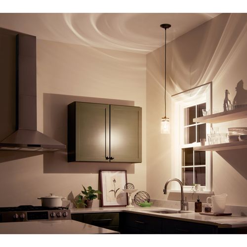 Main product image of Brinley 7.75" 1 Light Mini Pendant w/ Clear Glass (Olde Bronze)