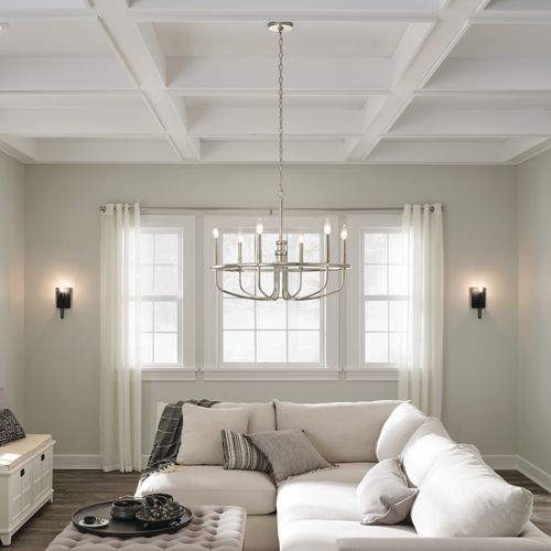 Main product image of Capitol Hill 22" 6 Light Chandelier (Brushed Nickel)