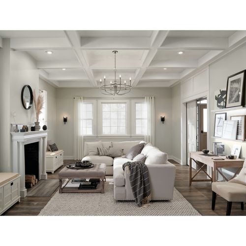 Main product image of Capitol Hill 22" 6 Light Chandelier (Brushed Nickel)