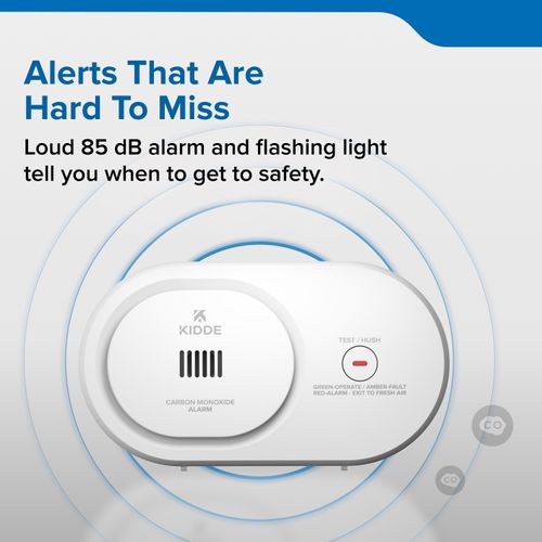 Main product image of COB Carbon Monoxide Detector w/ LED Status Lights, AA Battery Powered