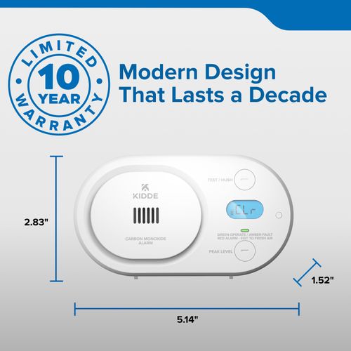 Main product image of COBDL Carbon Monoxide Detector w/ Low CO Alerts, AA Battery Powered