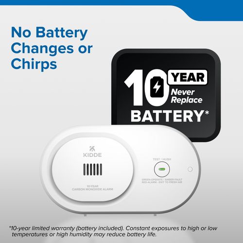 Main product image of COB10 Carbon Monoxide Detector w/ LED Status Lights, 10-Year Battery