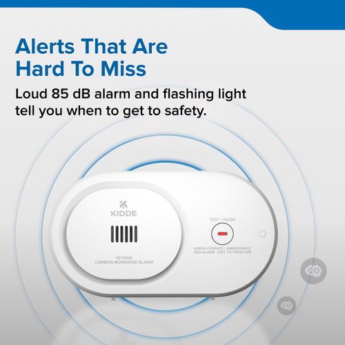 Main product image of COB10 Carbon Monoxide Detector w/ LED Status Lights, 10-Year Battery