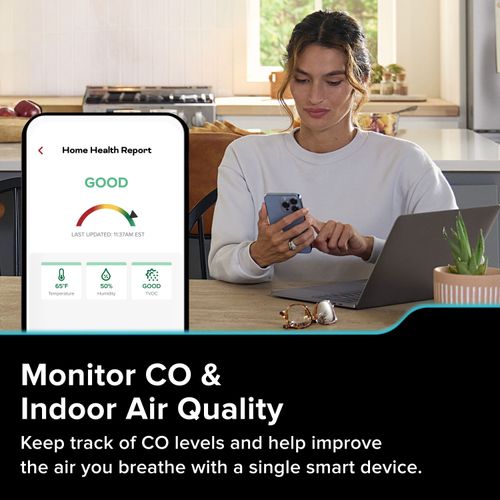 Main product image of COPDLQW Plug-In Smart Carbon Monoxide Detector w/ Indoor Air Quality Monitor & AA Battery Backup