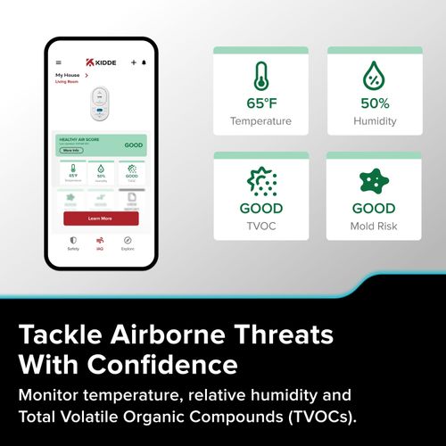 Main product image of COPDLQW Plug-In Smart Carbon Monoxide Detector w/ Indoor Air Quality Monitor & AA Battery Backup