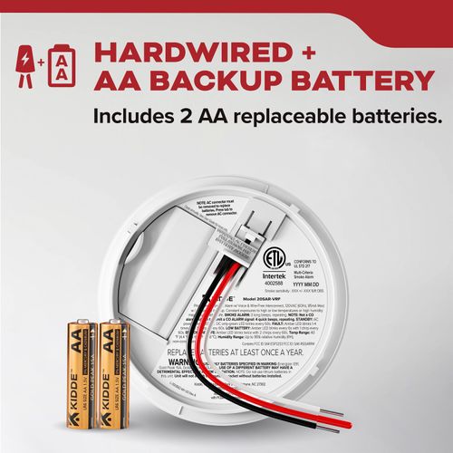 Main product image of SMACFEX-VRF Hardwired Smoke Alarm w/ Battery Backup & Wire-Free Interconnect