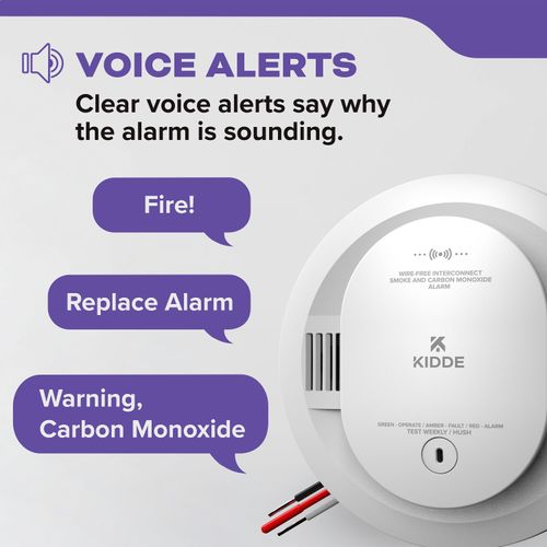 Main product image of 30CUAR-VRF Hardwired Smoke & Carbon Monoxide Alarm w/ Battery Backup & Wire-Free Interconnect