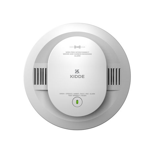 Main product image of 30CUDR-VRF Smoke & Carbon Monoxide Alarm w/ Wire-Free Interconnect, AA Battery-Powered