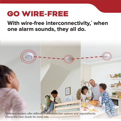 Main product image of 20SDR-VRF Smoke Alarm w/ Wire-Free Interconnect, AA Battery-Powered