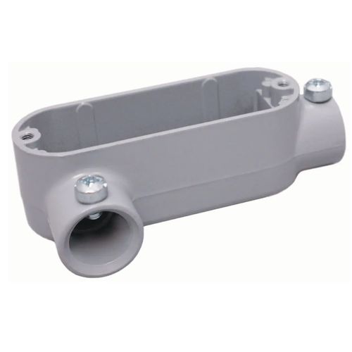 Main product image of 1/2" LR Body, EMT Aluminum Conduit Body, Form Set Screw, EBLR-1