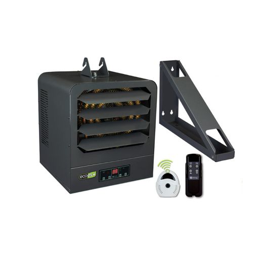 Main product image of 240V, 4kW KB Electronic 2-Stage Unit Heater 1Ph, 24V Control, w/ Remote Sensor (Gray)