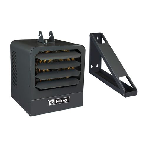 Main product image of 480V, 5kW KB Unit Heater 1-Ph w/ SP Thermostat And Bracket (Gray)