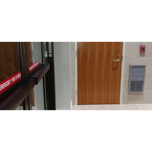 Main product image of 208V, 4500W LPWA Large Architectural Wall Heater w/ Tamperproof Thermostat (Silver)