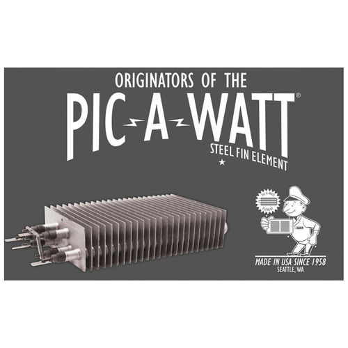 Main product image of 277V, 4000W LPWA Large Architectural Wall Heater w/ Tamperproof Thermostat (White)