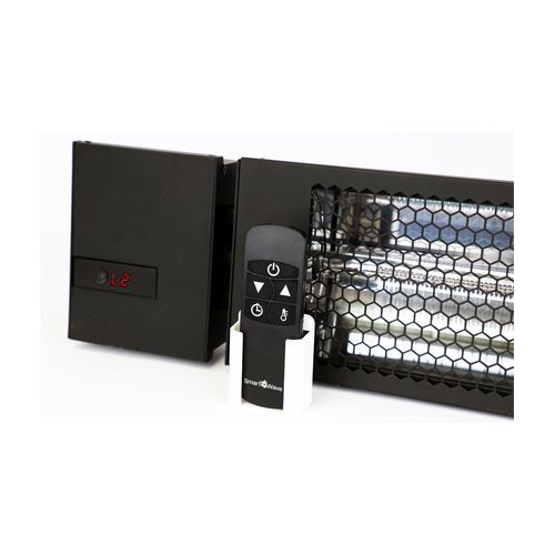 Main product image of 43" RK Radiant Heater, 2 Carbon Lamp Radiant Infrared Heater, 240V 3000W (Black)