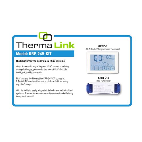 Main product image of Radio Frequency Programmable Thermostat Kit for 24V HVAC Control with 24V Relay