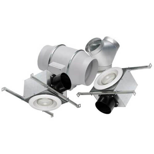 Main product image of TD-MIXVENT Lighted Deluxe Exhaust Kit w/ LED Bulb, 6" Duct (120V)