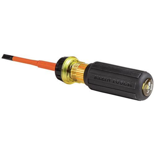 Main product image of Flip-Blade Insulated Screwdriver, 2-in1, Ph Bit #2, Sl Bit 1/4"