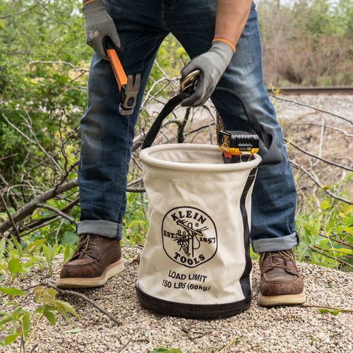 Main product image of Canvas Bucket, All-Purpose with Drain Holes, 12"