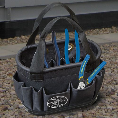 Main product image of Hard-Body Bucket, 29-Pocket Aerial Bucket, Black