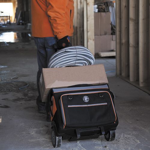 Main product image of Tool Bag, Tradesman Pro Rolling Tool Bag, 24 Pockets, 19"