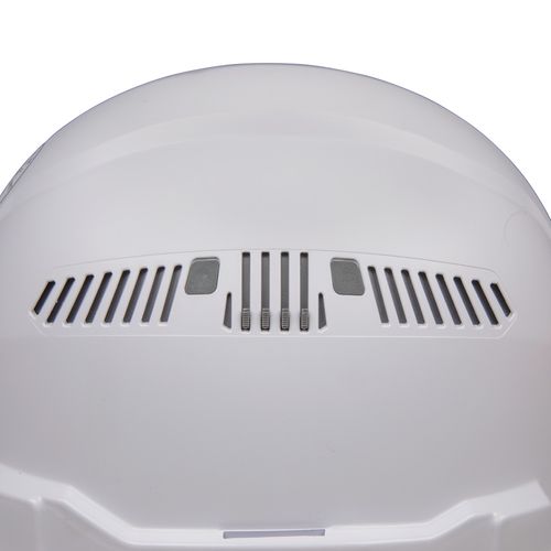 Main product image of Hard Hat, Vented, Cap Style with Rechargeable Headlamp, White