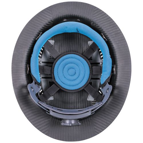 Main product image of Klein Carbon Fiber Full Brim Hard Hat with Headlamp, Spartan