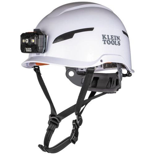 Main product image of Safety Helmet, Type-2, Non-Vented Class E, with Rechargeable Headlamp