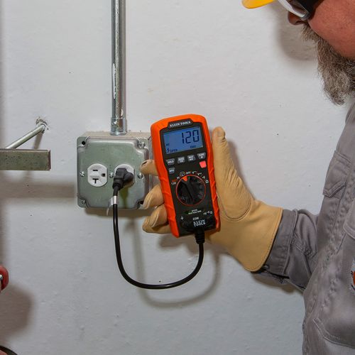 Main product image of Auto-Ranging Digital Multi-Tester with Standard/GFCI Receptacle Tester