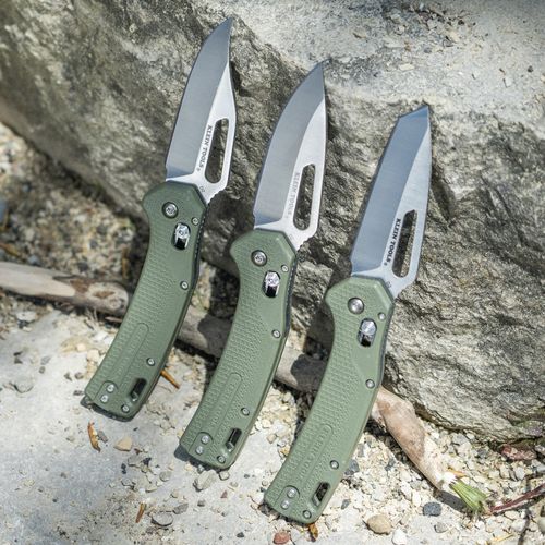 Main product image of KTO Resurgence Knife, Drop Point Blade, Moss Green Handle