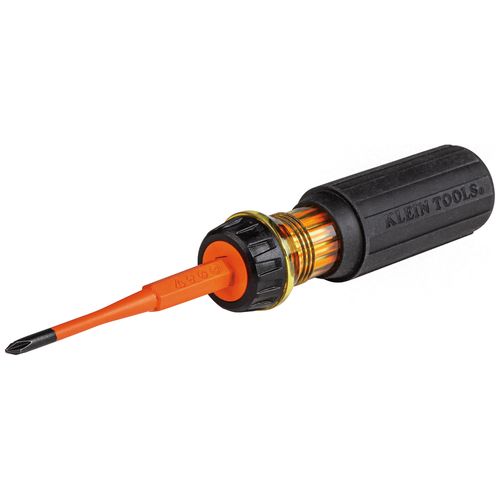 Main product image of Flip-Blade Insulated Screwdriver, 2-in1, Ph Bit #1, Sl Bit 3/16", 32286