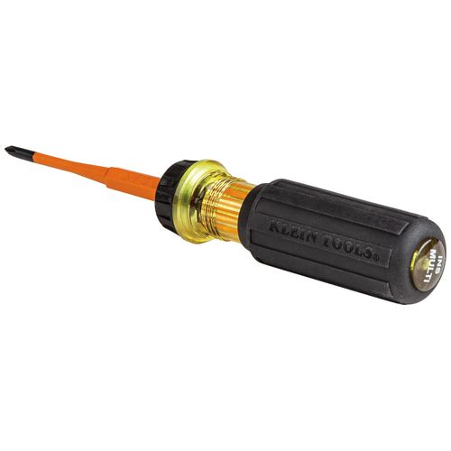Main product image of Flip-Blade Insulated Screwdriver, 2-in1, Ph Bit #1, Sl Bit 3/16", 32286