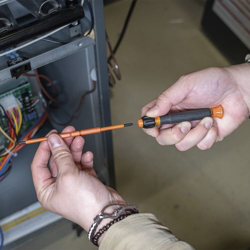 Main product image of 2-in-1 Insulated Electronics Screwdriver, Phillips, Slotted Bits, 32581INS