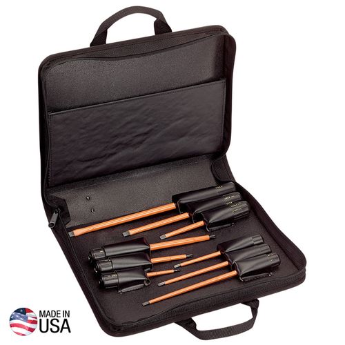 Main product image of Screwdriver Set, 1000V Insulated Slotted and Phillips, 9-Piece, 33528