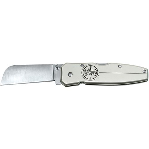 Main product image of Lightweight Lockback Knife 2-1/2" Coping Blade, Silver Handle, 44007