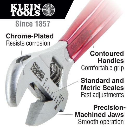 Main product image of Adjustable Wrench, Extra-Capacity, 8", 507-8
