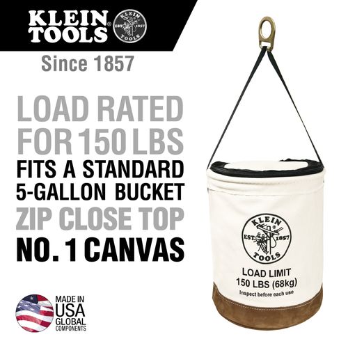 Main product image of Canvas Bucket with Bucket Top, 22", 5104CLR22