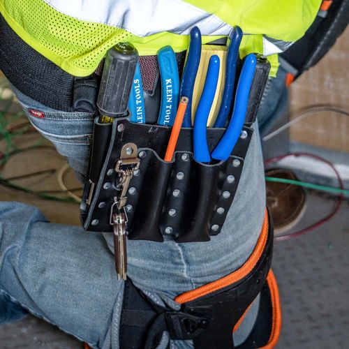 Main product image of Leather Tool Pouch with Knife Snap, 5-Pocket, 5126