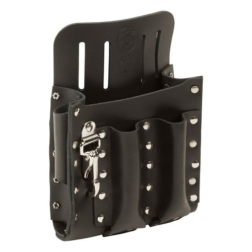 Main product image of Leather Tool Pouch with Knife Snap, 5-Pocket, 5126