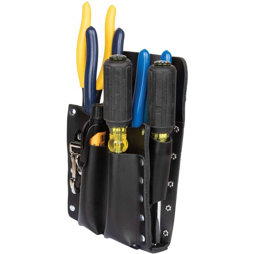 Main product image of Leather Tool Pouch with Knife Snap, 5-Pocket, 5126